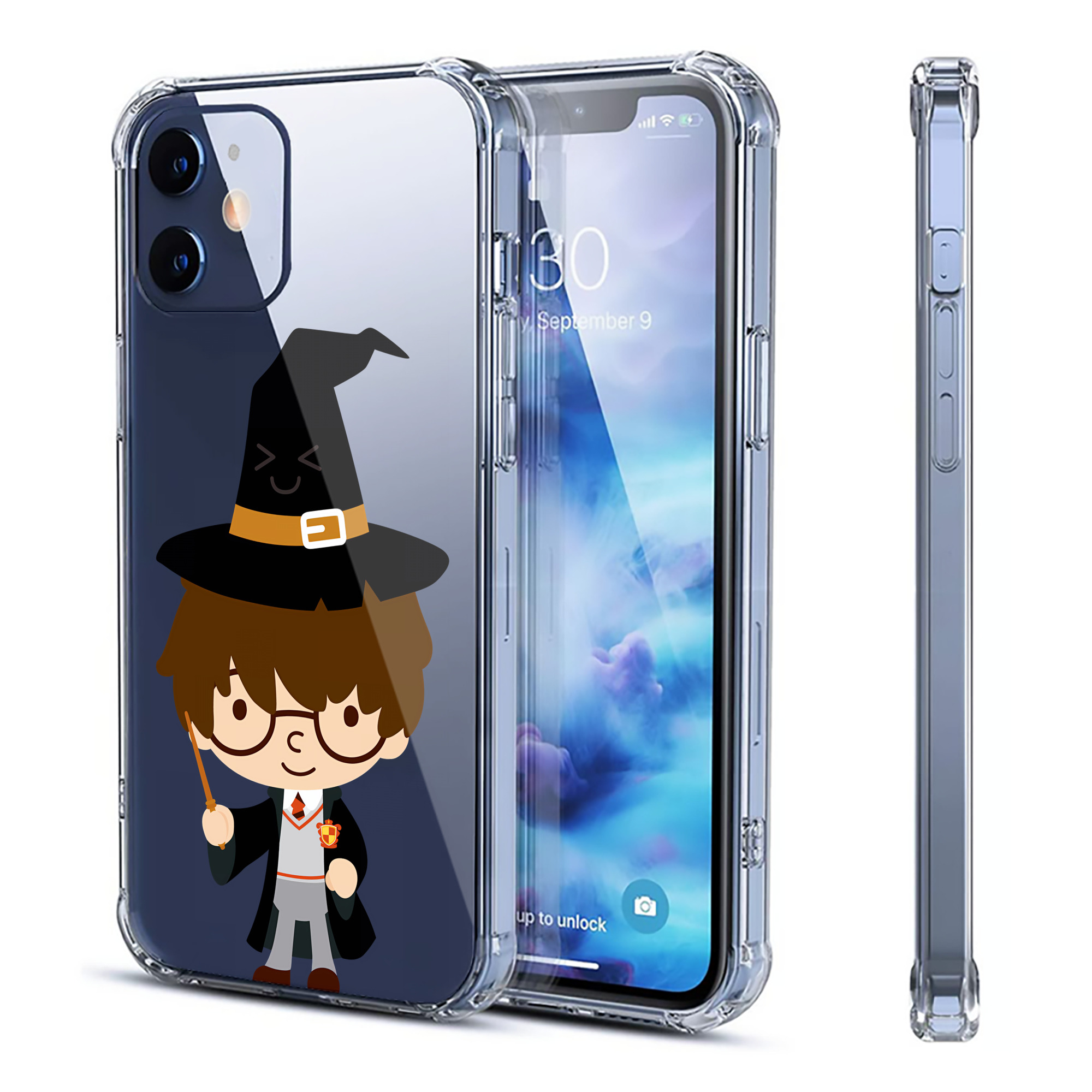 （画像用） Harry Potter ハリー・ポッターシリーズ 【iPhone 12シリーズ対応】透明スマホケース（クリアソフトケース）